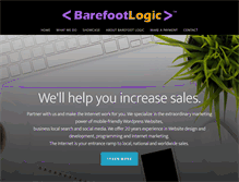 Tablet Screenshot of barefootlogic.com